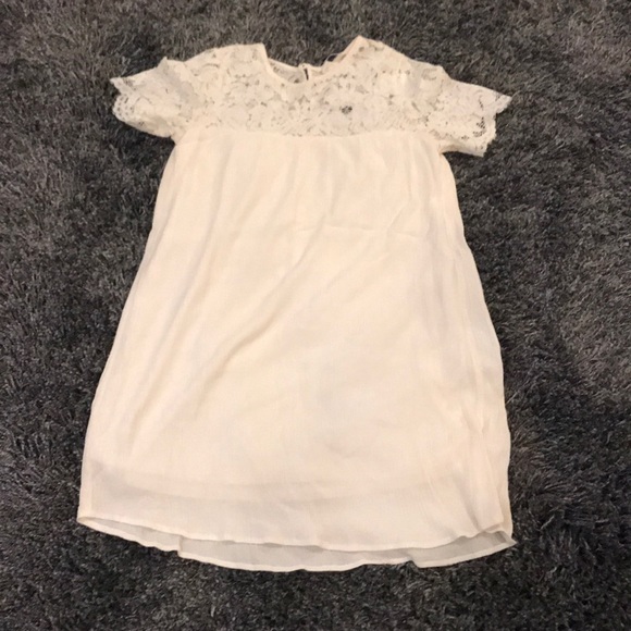 H&M ivory lace/crepe dress - Picture 2 of 6